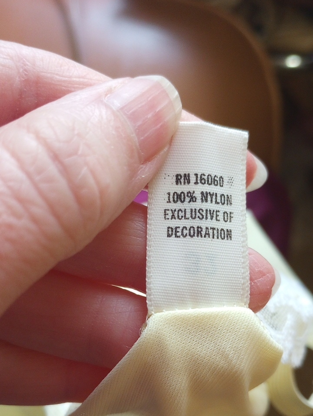 NWOT Yellow Nylon & White Lace Divided Slip w/ Snap Crotch & Adjustable Straps - Picture 7 of 7